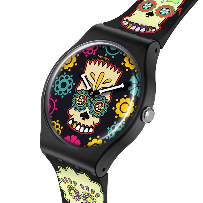 Swatch X Simpsons D Oh Of The Death SO29Z135 Unisex Kol Saati Abt Saat