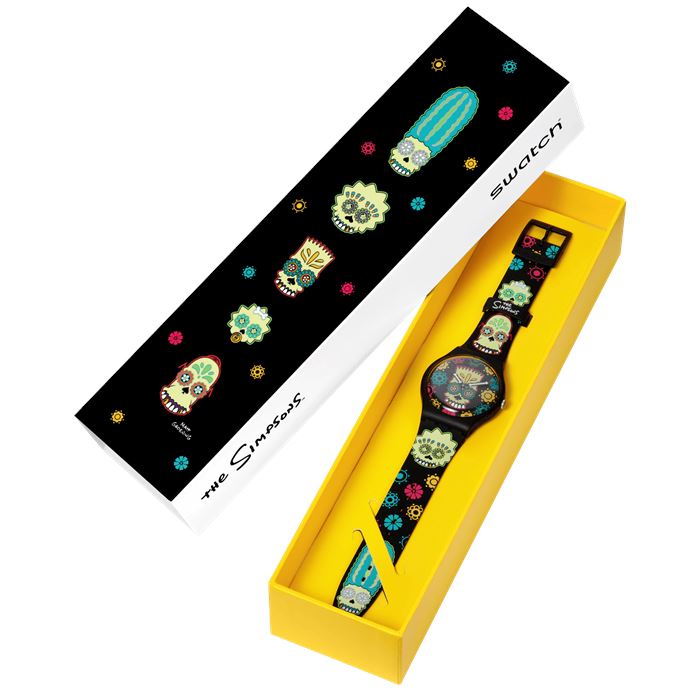 Swatch X Simpsons D Oh Of The Death SO29Z135 Unisex Kol Saati Abt Saat