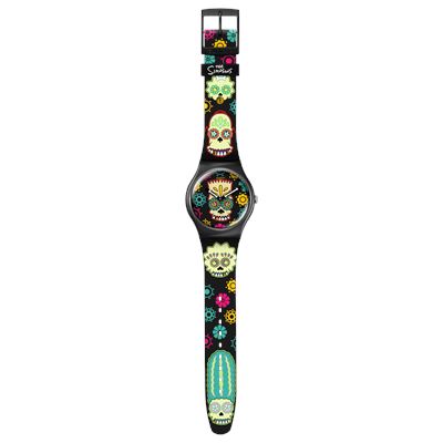 赤*様 新品未使用　swatch D'OH OF THE DEAD シンプソンズ Swatch X Simpsons D Oh Of The Death SO29Z135 Unisex Kol Saati Abt Saat