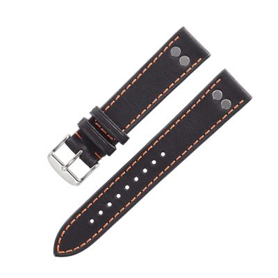 Laco 402187 Siyah Deri Kayış - 18 mm