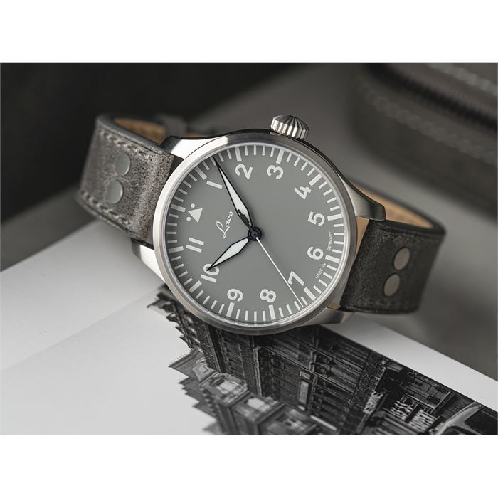 Laco Pilot Watches Basic Augsburg Grau 42 862158 Otomatik Erkek