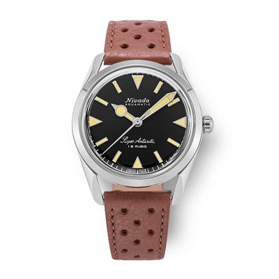 Nivada Grenchen Super Antarctic 35mm -Black Kurmalı Erkek Kol Saati