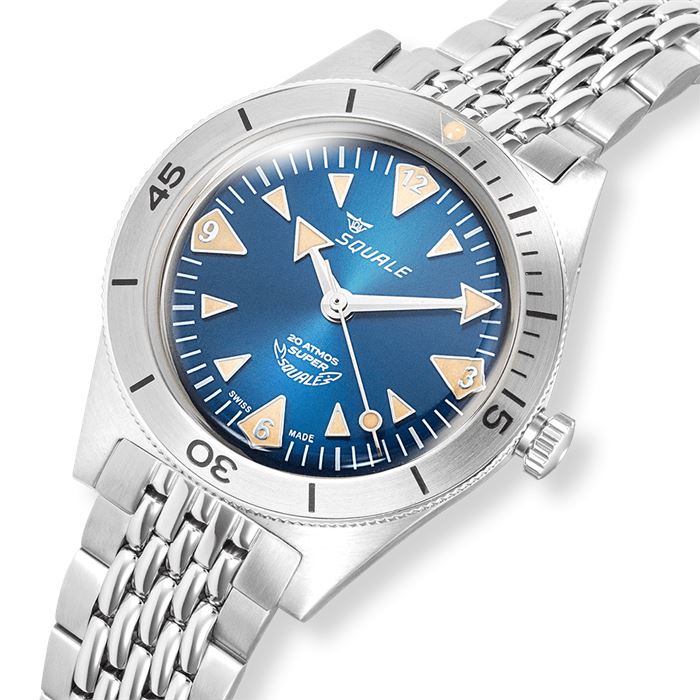 パーツ TA SQUALE 130-52T Squale SuperSquale Big Arrows Blue SUPERSSABL.AC Otomatik Erkek