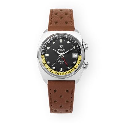 Nivada Grenchen Antarctic GMT - Black 32043A23 Otomatik Erkek Kol Saati