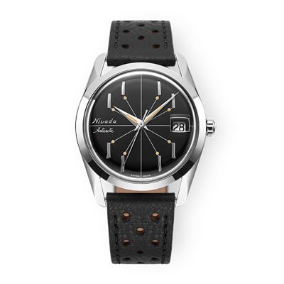 Nivada Grenchen Antarctic Spider Black 35mm 35011M40 Kurmalı Erkek Kol Saati
