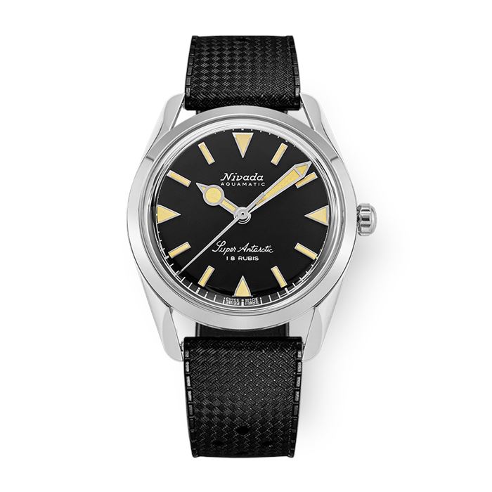 Nivada Grenchen Super Antarctic 35mm Black Beige Luminova 35013M01