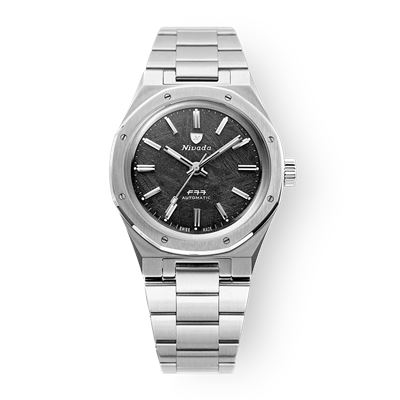 Nivada Grenchen F77 Stainless Steel Meteorite 68016A77 Otomatik Erkek Kol Saati