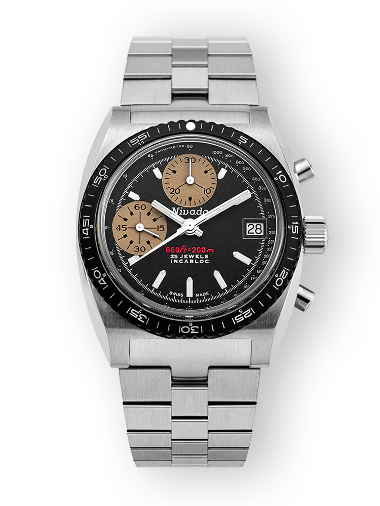 Nivada Grenchen Chronosport White 77002A45 Otomatik Kronograf