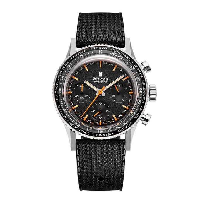 Nivada Grenchen Chronoking MecaQuartz Inter.Bezel GMT 87042Q01