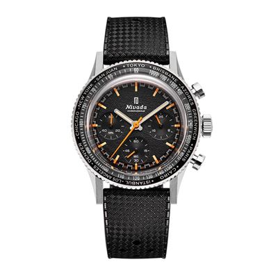 Nivada Grenchen Chronoking MecaQuartz Inter.Bezel GMT 87042Q01