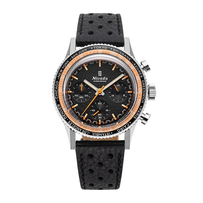 Nivada Grenchen Chronoking MecaQuartz Inter.Bezel 87042Q10 Erkek