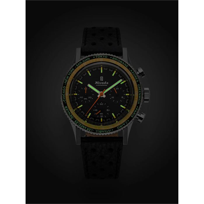 Nivada Grenchen Chronoking MecaQuartz Inter.Bezel 87042Q10 Erkek