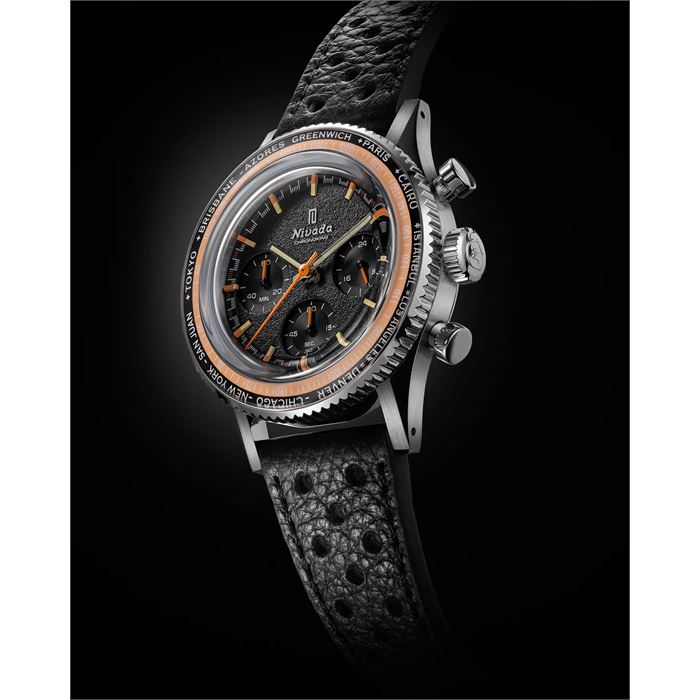 Nivada Grenchen Chronoking MecaQuartz Inter.Bezel 87042Q10 Erkek