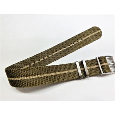 Rochet 8912045ST13 Haki/Bej Su Geçirmez Nato Kayış - 20 mm