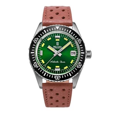 Nivada Grenchen Antarctic Diver Green - Date 32053A14 Limitli Üretim Otomatik Erkek Kol Saati