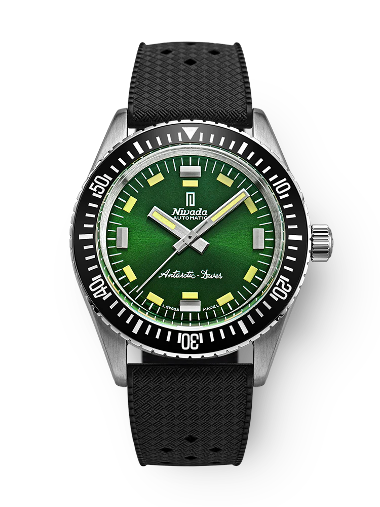 Nivada Grenchen Antarctic Diver Green No Date 32059A01 Limitli