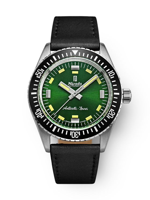 Nivada Grenchen Antarctic Diver Green No Date 32059A17 Limitli