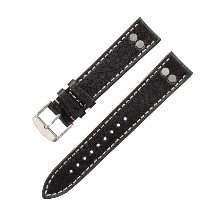 Laco Pilot Strap Black 402204 Siyah Deri Kayış 20 mm Abt Saat