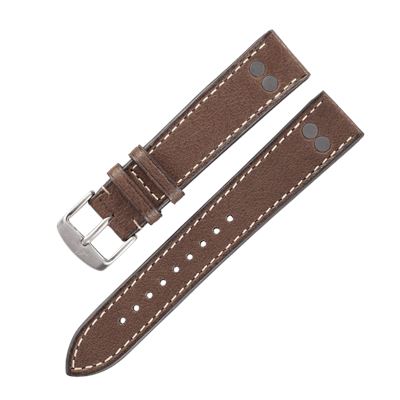 Laco Pilot Strap Polar - 402240.XL Kahverengi Deri Kayış - 20 mm