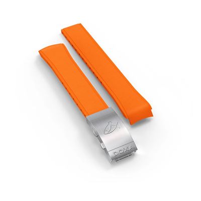 Doxa SUB 300 Klipsli Turuncu Silikon Kordon  - 20 mm