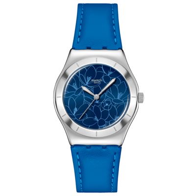 Swatch YLS235 - BLUE PETAL PROMISE Kadın Kol Saati