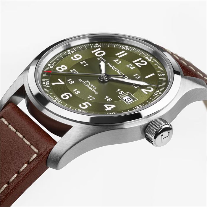 招*猫様 HAMILTON Khaki Automatic 本体 Hamilton Khaki Field Auto 42mm H70605560 Otomatik Erkek Kol Saati