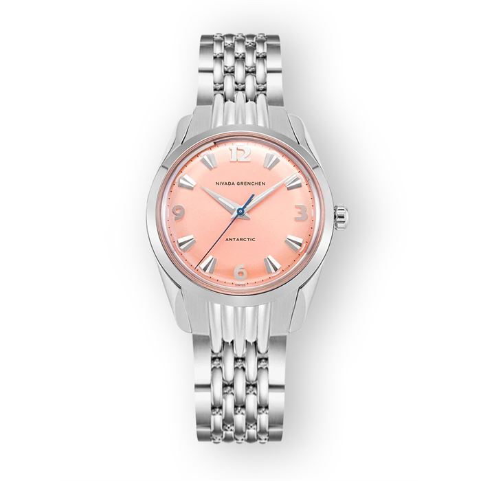 Nivada Grenchen Antarctic 35mm Salmon No Date 35018M04 Limitli