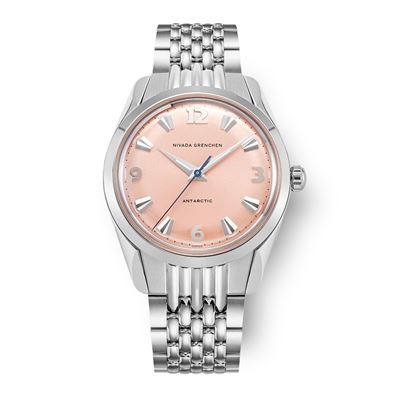 Nivada Grenchen Antarctic 35mm Salmon No Date - 35018M04 Limitli Üretim Kurmalı Erkek Kol Saati