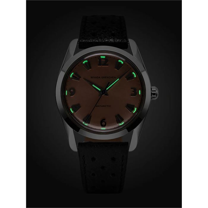 Nivada Grenchen Antarctic 35mm Salmon No Date 35018M40 Limitli
