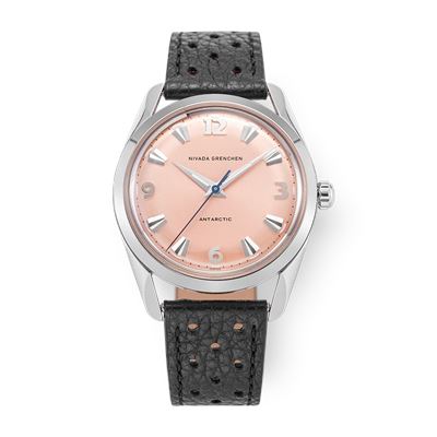Nivada Grenchen Antarctic 35mm Salmon No Date - 35018M40 Limitli Üretim Kurmalı Erkek Kol Saati
