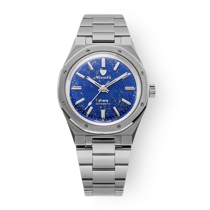 Nivada Grenchen F77 Titanium Lapis Lazuli 68017A77 Otomatik Erkek