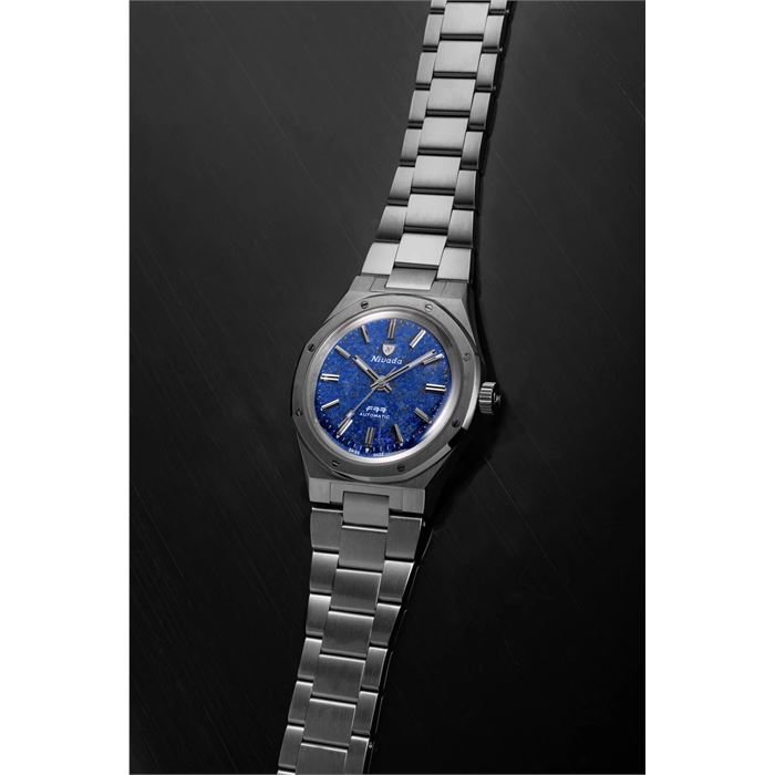 Nivada Grenchen F77 Titanium Lapis Lazuli 68017A77 Otomatik Erkek
