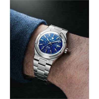 Nivada Grenchen F77 Titanium Lapis Lazuli 68017A77 Otomatik Erkek