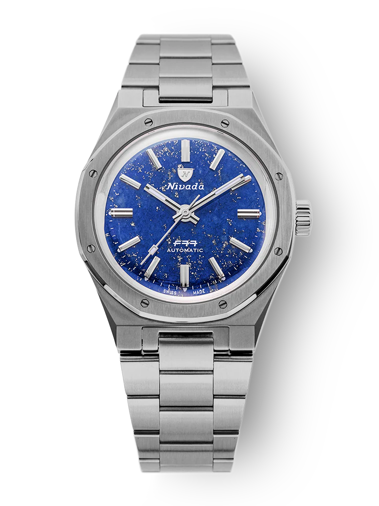 Nivada Grenchen F77 Titanium Lapis Lazuli 68017A77 Otomatik Erkek