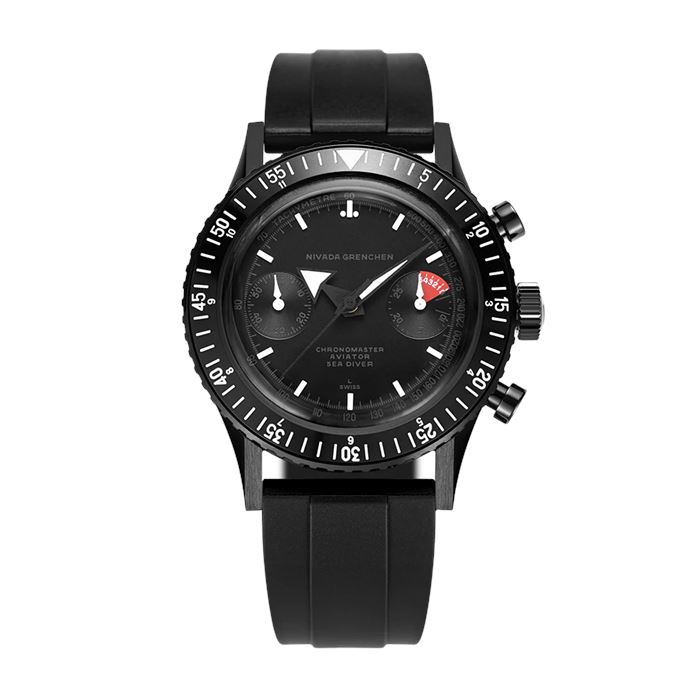 Nivada Grenchen Chronosport Full Black Limited Edition 85015A33