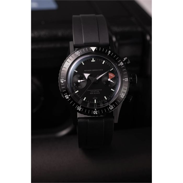 Nivada Grenchen Chronosport Full Black Limited Edition 85015A33