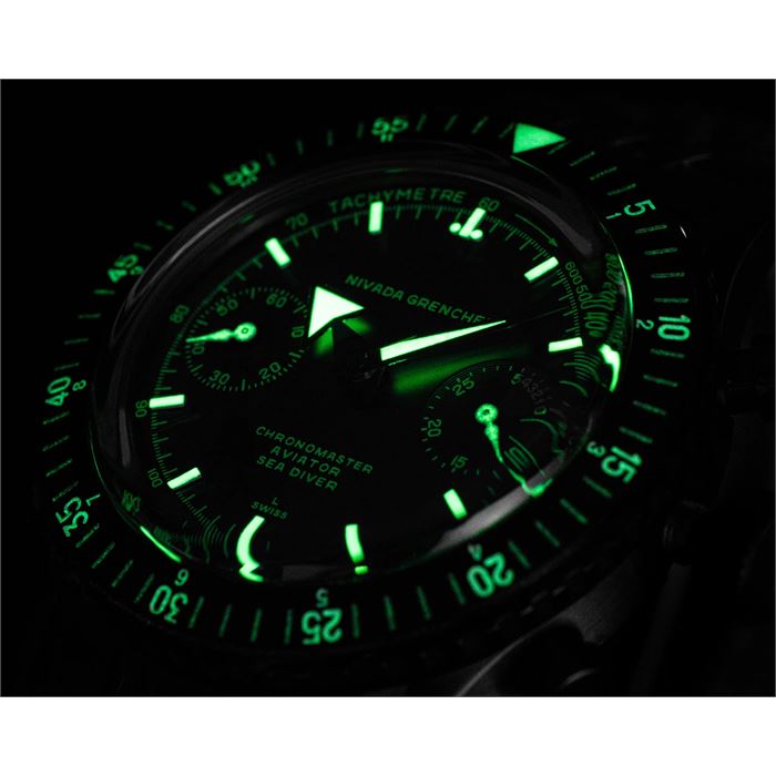 Nivada Grenchen Chronosport Full Black Limited Edition 85015A33
