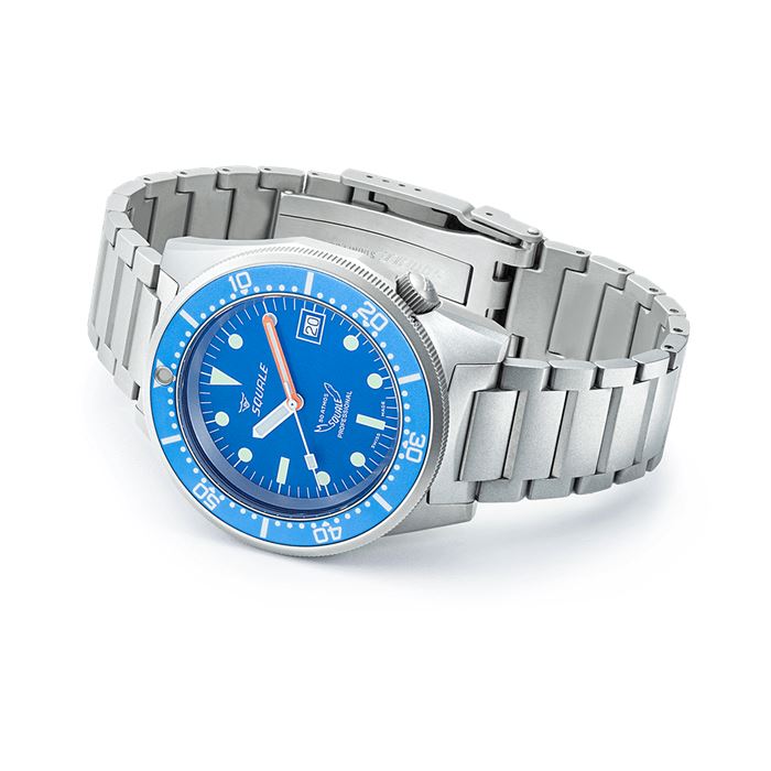 Squale 1521 Blue Blasted 1521BLUEBL.SQ20S Otomatik Erkek Kol Saati