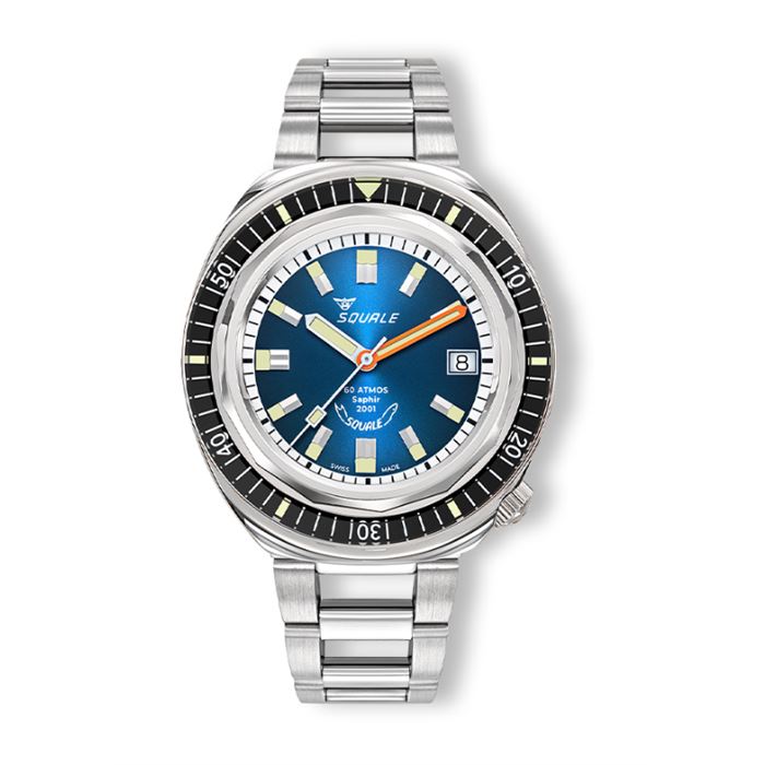 Squale 2001 Sunray Blue 2001BKBL.AC Otomatik Erkek Kol Saati - Abt