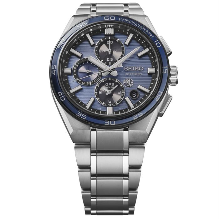 Seiko Astron GPS Solar Dual Time Chronograph Slate Blue SSH175J