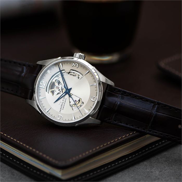 Hamilton Jazzmaster Open Heart H32705521 Otomatik Erkek Kol Saati