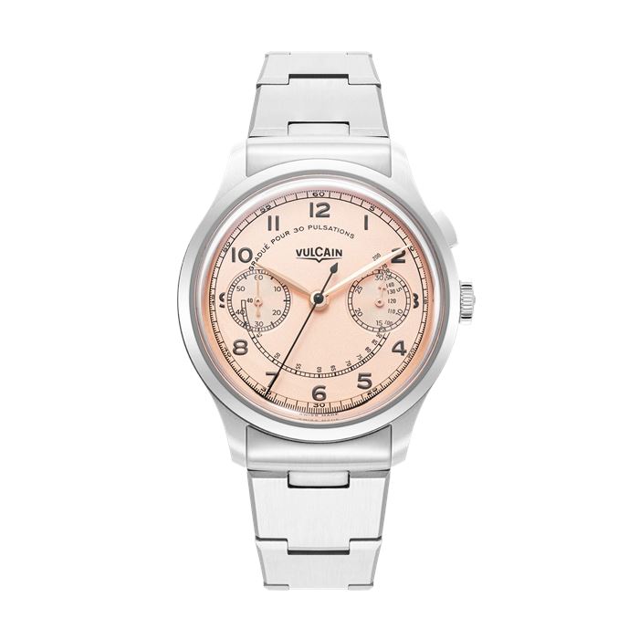 Vulcain Monopusher Heritage Salmon Chronograph Limitli Üretim
