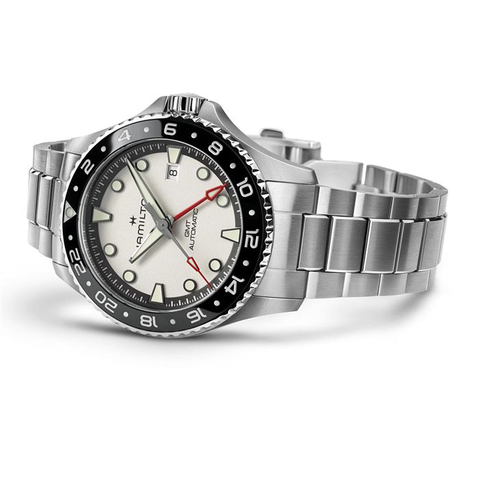 Hamilton Khaki Navy Automatic GMT 43 mm H82555150 Erkek Kol Saati