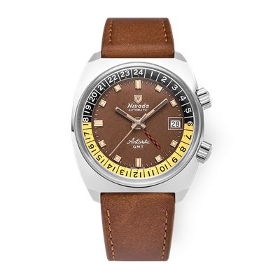 Nivada Grenchen Antarctic GMT - Tropical 32061A23 Limitli Üretim Otomatik Erkek Kol Saati