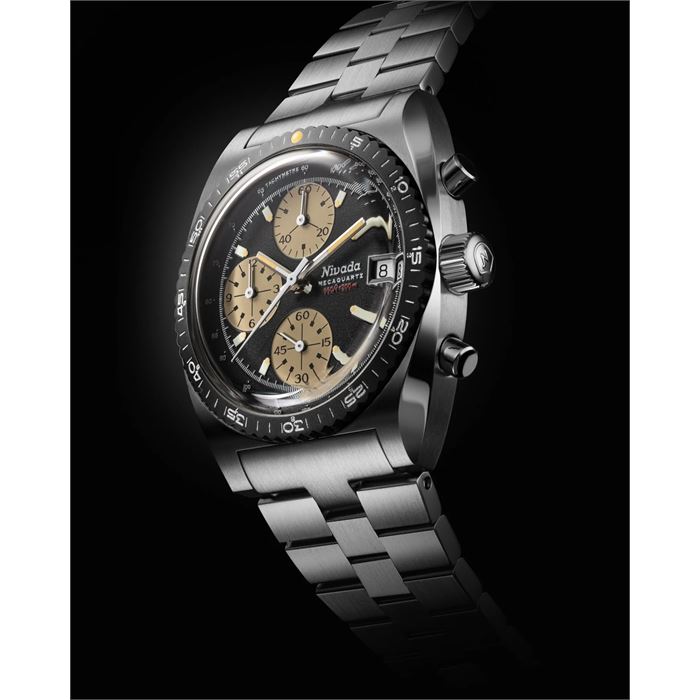カンタロー Nivada Grenchen Chronosport Mecaquartz Chronograph 77001Q45 Erkek