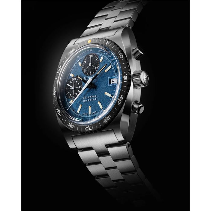 Nivada Grenchen Chronosport Blue 77003A45 Limitli Üretim Otomatik