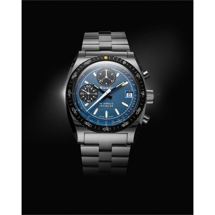 Nivada Grenchen Chronosport Blue 77003A45 Limitli Üretim Otomatik