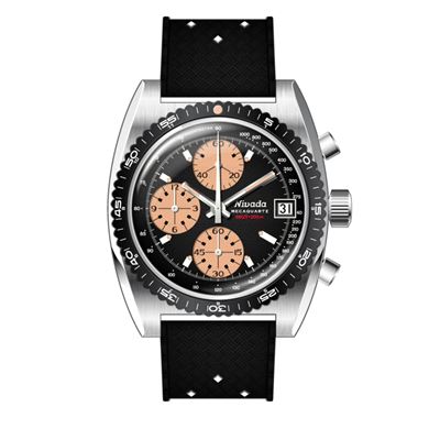 Nivada Grenchen Autochron Mecaquartz Salmon Chronograph 77002Q01 Limitli Üretim Erkek Kol Saati