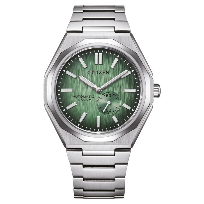 サイダーマン Citizen Zenshin 60 Super Titanium Small Seconds Pine Green