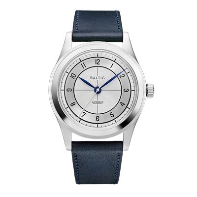 Baltic HMS 002 Silver - Stitched Navy HMS12TSILV36 Otomatik Erkek Kol Saati